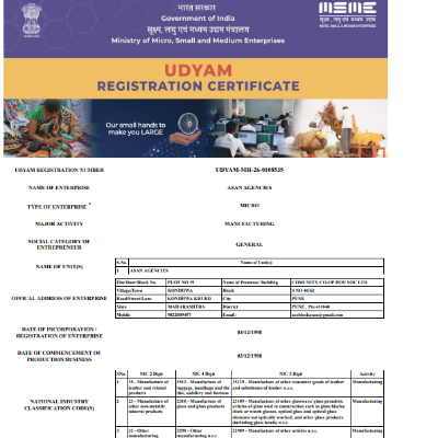 Company Registration Certificate