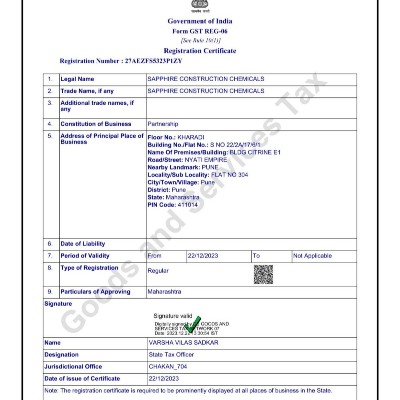 Company Registration Certificate